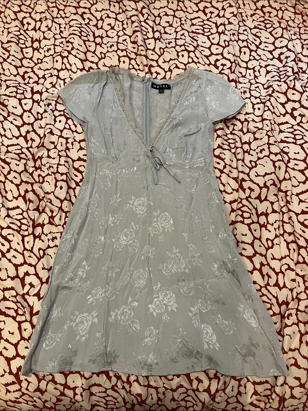 Motel Rocks Lace-Trim Mini Dress